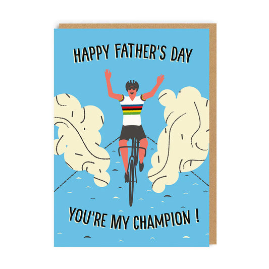Champion Cyclist Father's Day Card