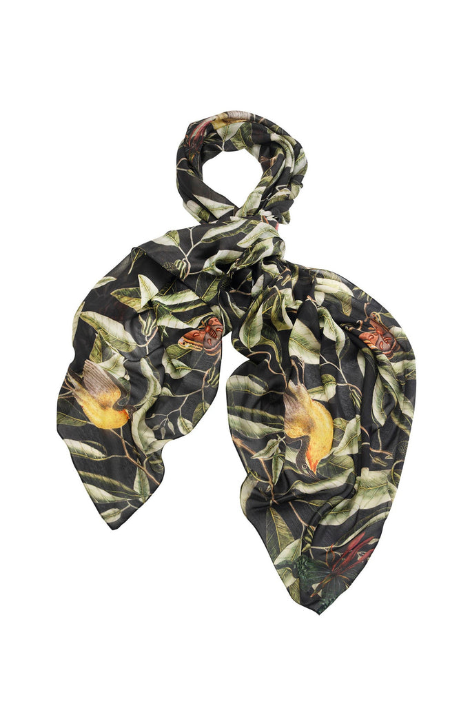 KEW Evergreen Black Scarf - One Hundred Stars