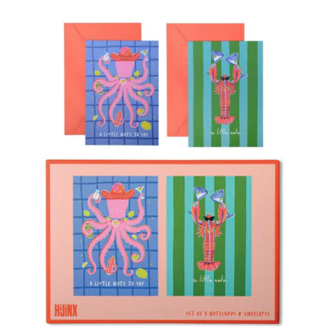 Hijinx - Ocean Notes Set of 8 Notecards