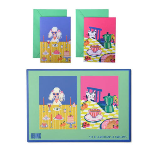 Hijinx - Dinner Party Set of 8 Notecards