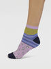 Thought Women's Spot & Stripe Bamboo Socks - Lilac