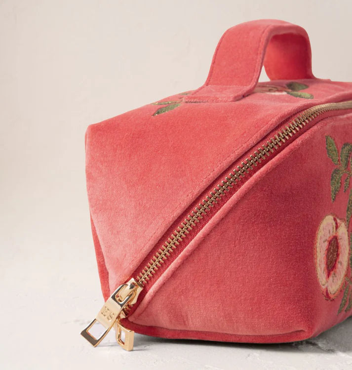 Elizabeth Scarlett - Summer Peach Open Flat Makeup Bag