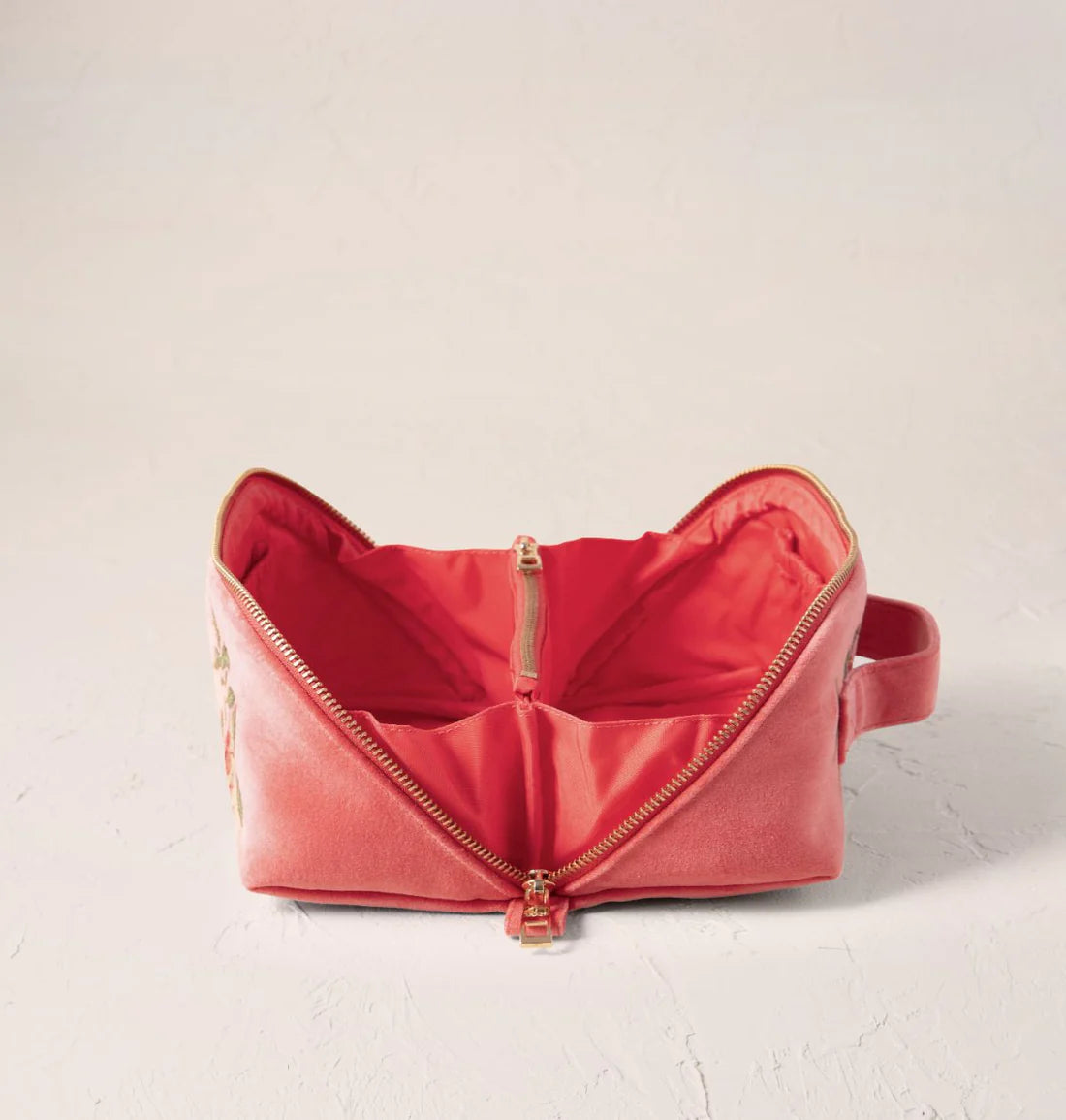 Elizabeth Scarlett - Summer Peach Open Flat Makeup Bag