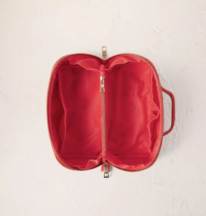 Elizabeth Scarlett - Summer Peach Open Flat Makeup Bag