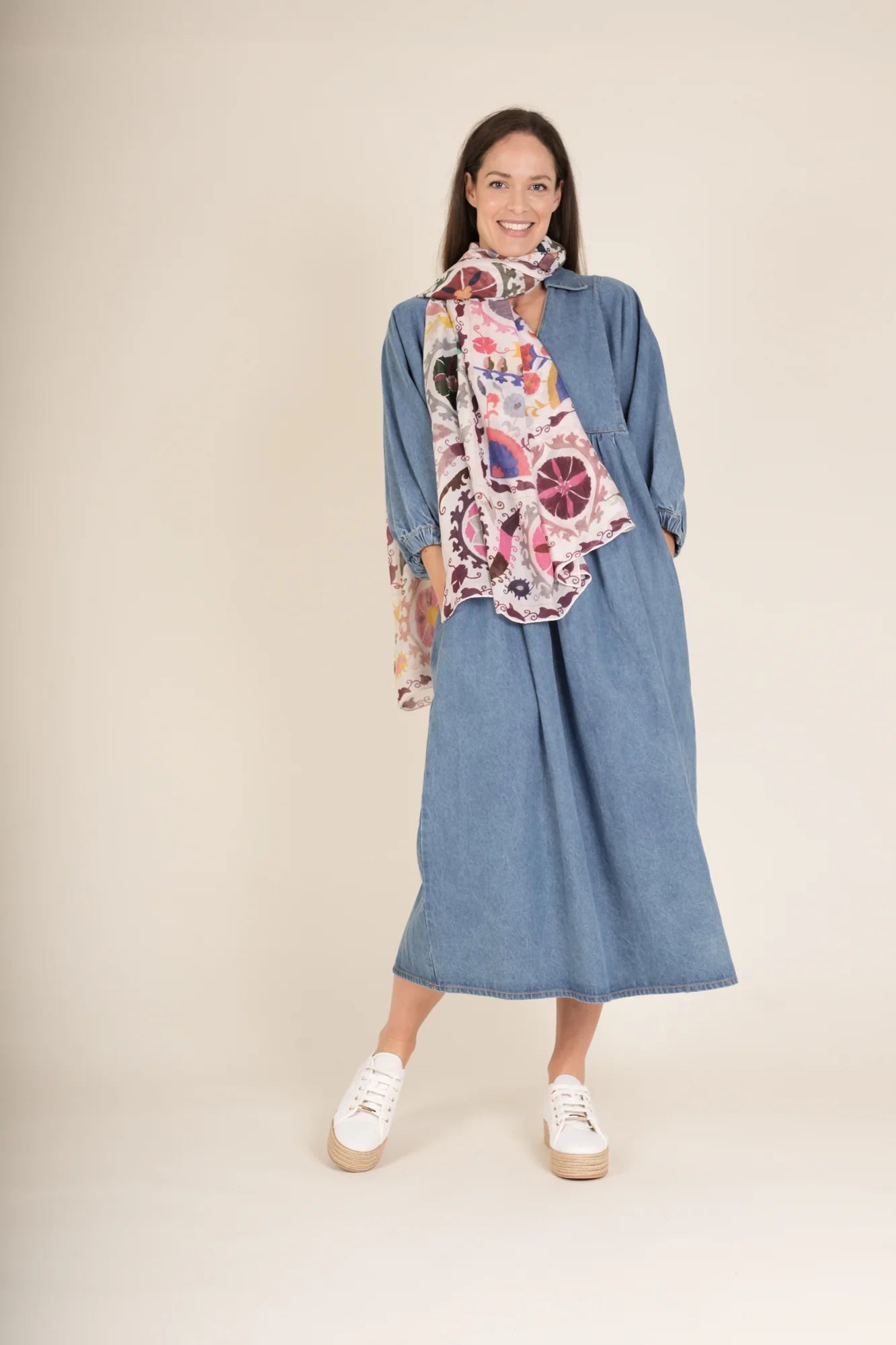 Susani Pink Scarf - One Hundred Stars