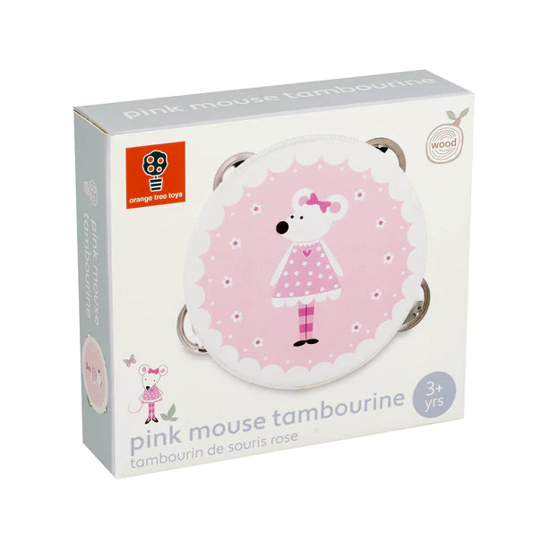Pink Mouse Tambourine