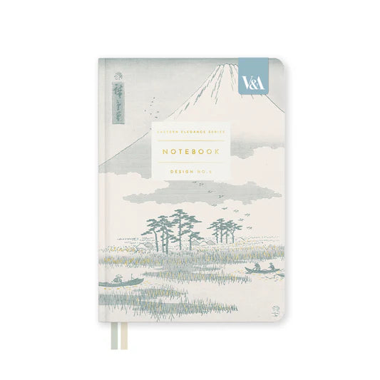 V&A - Eastern Elegance Mount Fuji B6 Fabric Hardback Notebook