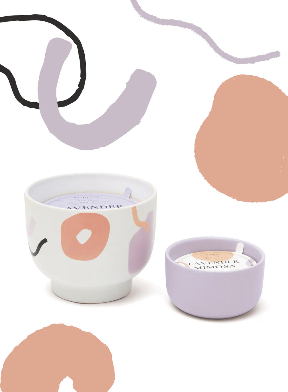 Paddywax Wabi Sabi Candle - Lavender Mimosa