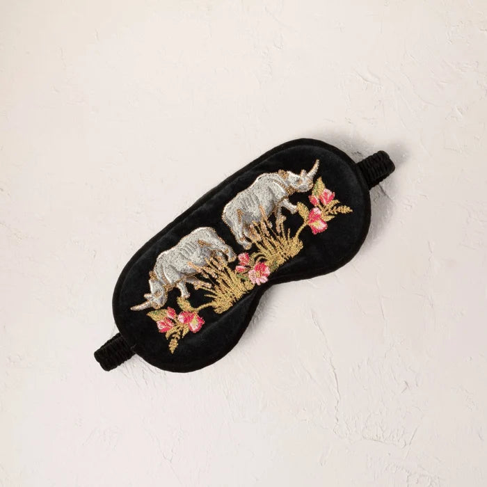 Elizabeth Scarlett - Wild Rhino Eye Mask - Charcoal