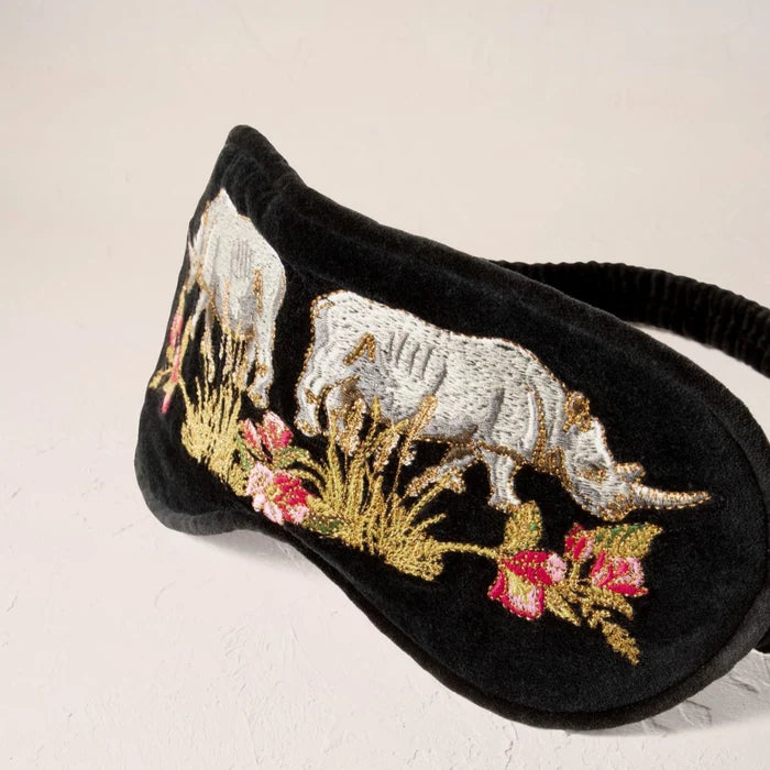 Elizabeth Scarlett - Wild Rhino Eye Mask - Charcoal