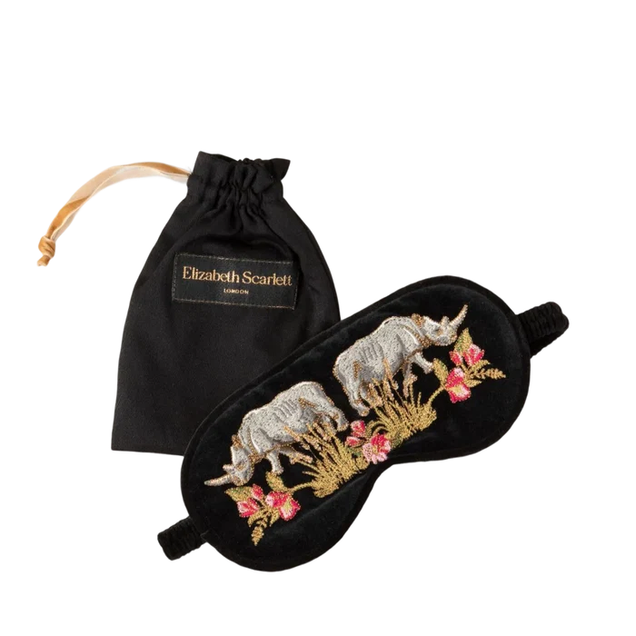 Elizabeth Scarlett - Wild Rhino Eye Mask - Charcoal