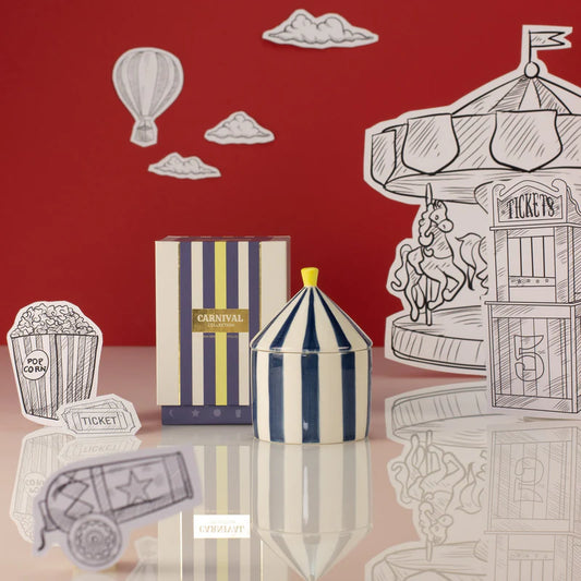 Carnival: Navy Magician Candle - Oud & Leather