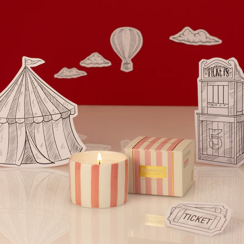 Zesty Lemons Trade Carnival: Illusionist Pink Votive Candle - Fig & Neroli
