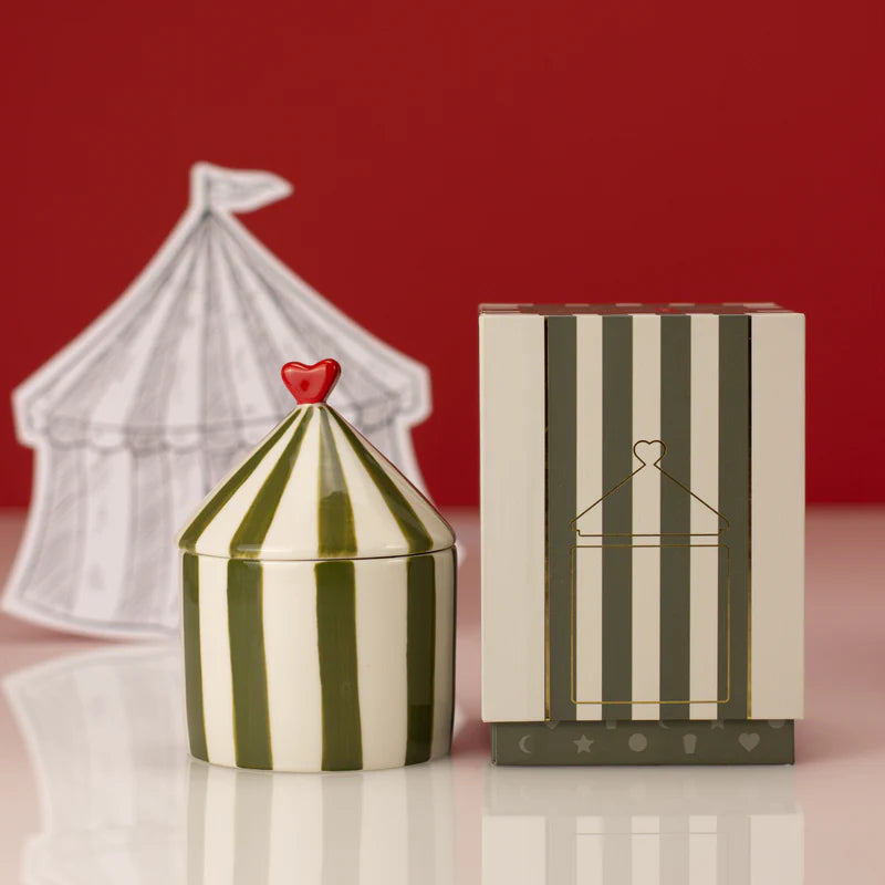 Zesty Lemons Trade Carnival: Firebreather Olive Candle - Tomato Leaf
