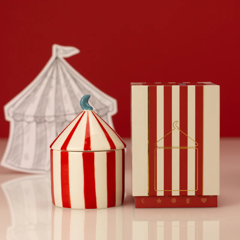 Zesty Lemons Trade Carnival: Ringmaster Red Candle - Plum & Pomegranate
