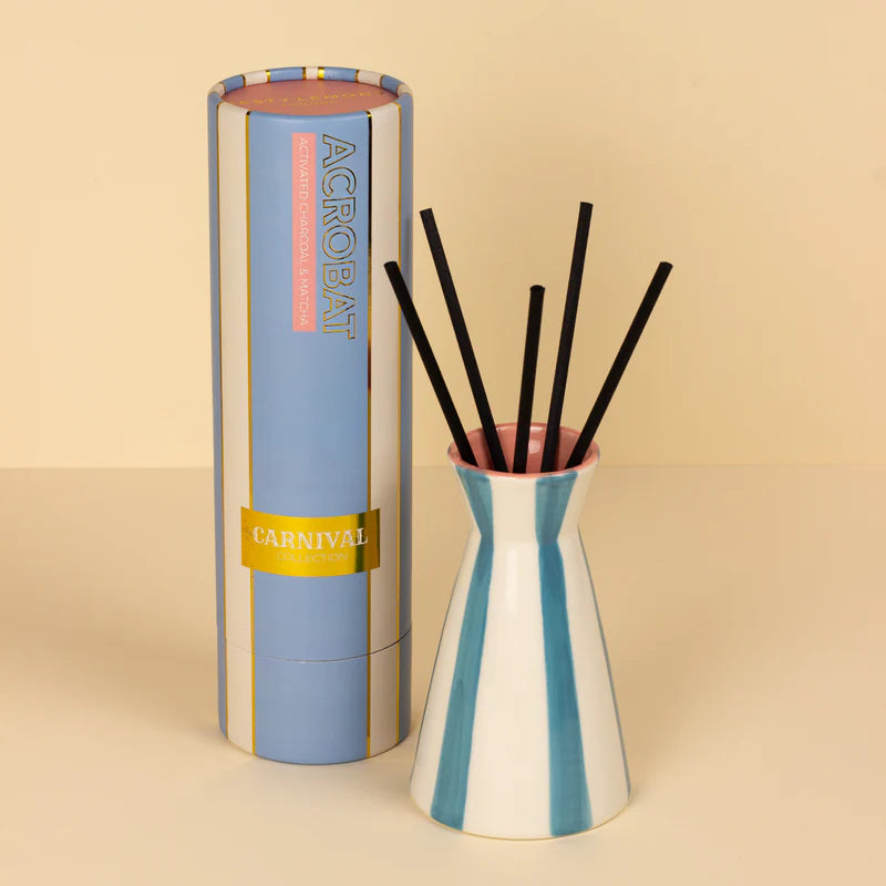 Zesty Lemons Trade Carnival - Acrobat Blue Diffuser Activated Charcoal & Matcha