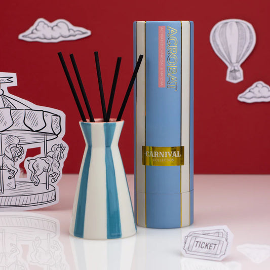 Zesty Lemons Trade Carnival - Acrobat Blue Diffuser Activated Charcoal & Matcha