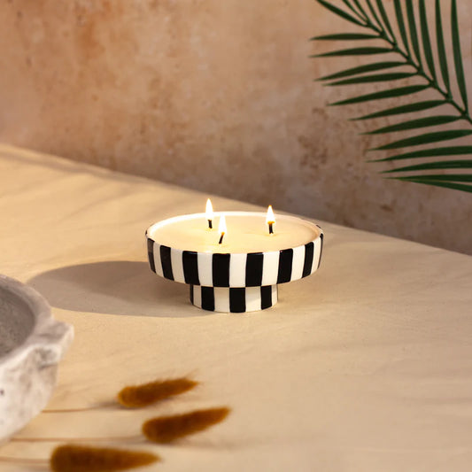 Zesty Lemons Trade Marrakesh: Small Pedestal Candle - Passionfruit & Vanilla