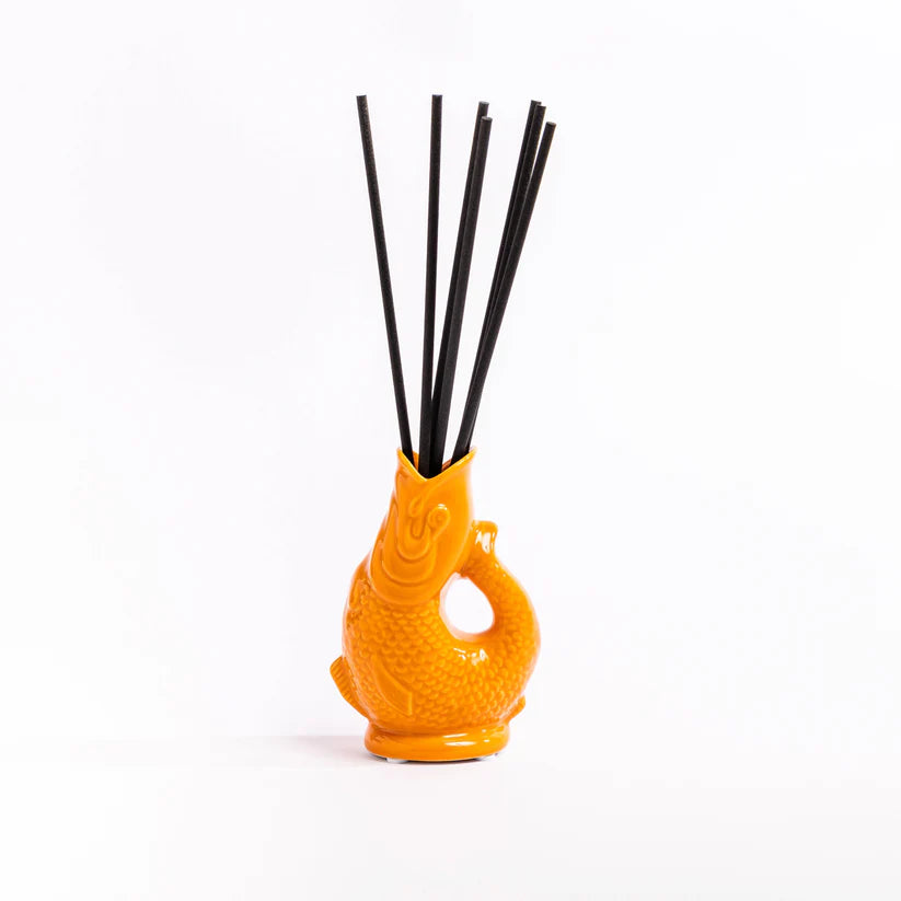 Orange Gluggle Fish Diffuser - White grape and pomelo