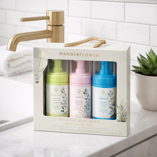 Wanderflower - Around The World Foaming Body Wash Discovery Set