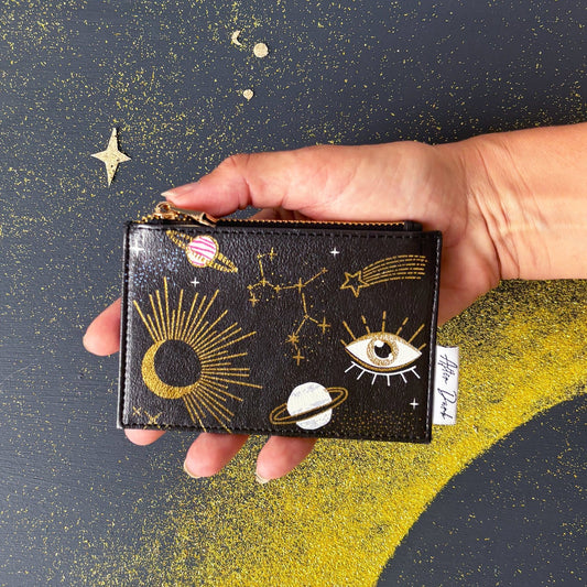 House of Disaster -  After Dark Black Zip Purse