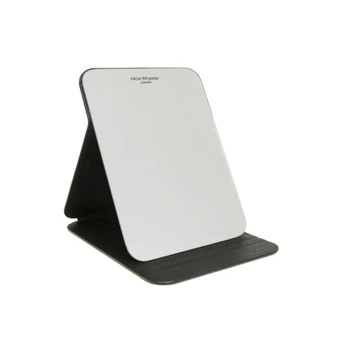 Alice Wheeler Folding Travel Mirror – Leopard Print/ Black/ Pistachio