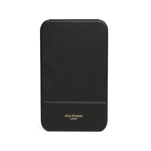 Alice Wheeler Folding Travel Mirror – Leopard Print/ Black/ Pistachio