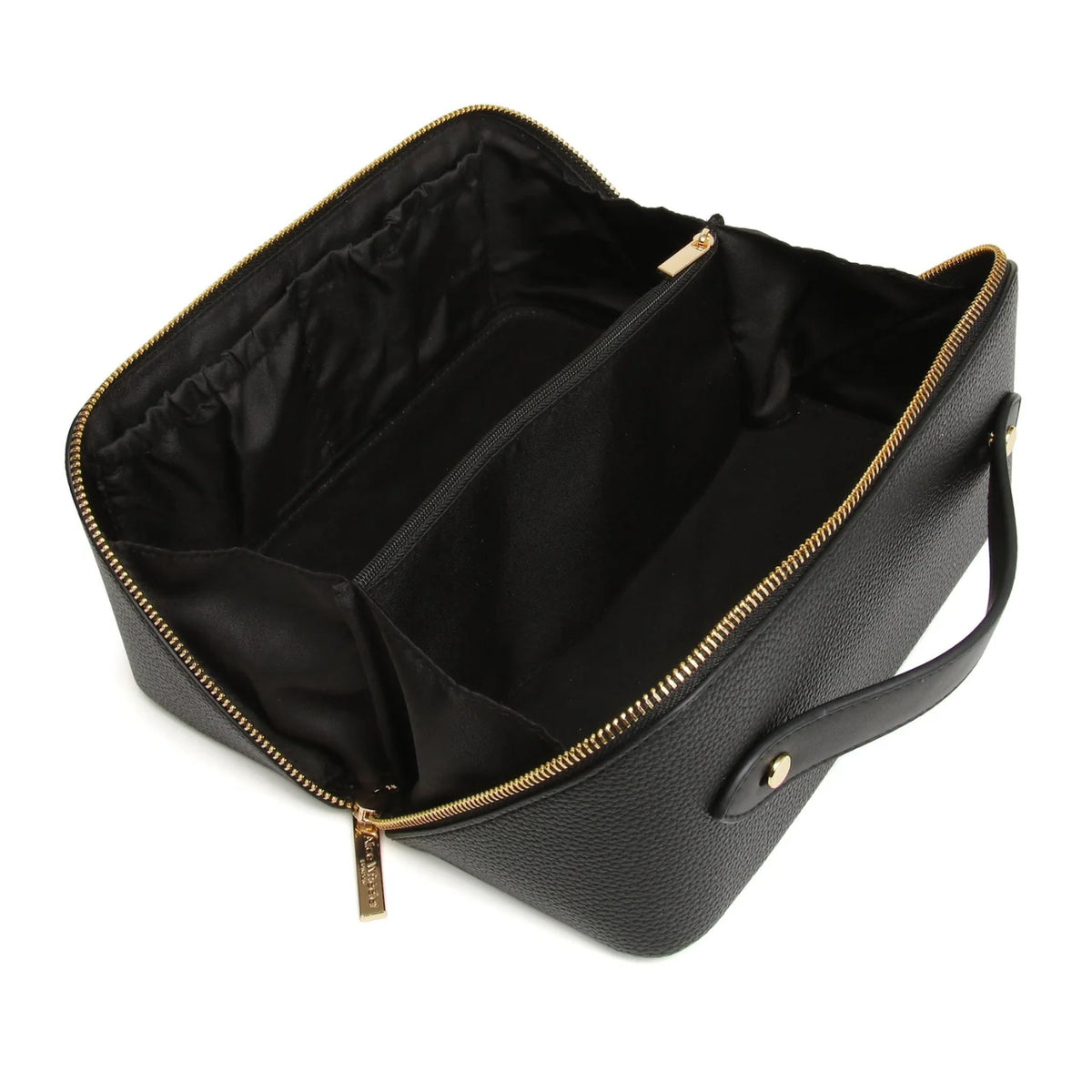 Alice Wheeler -  Kensington Train Case - Stone / Black / Olive