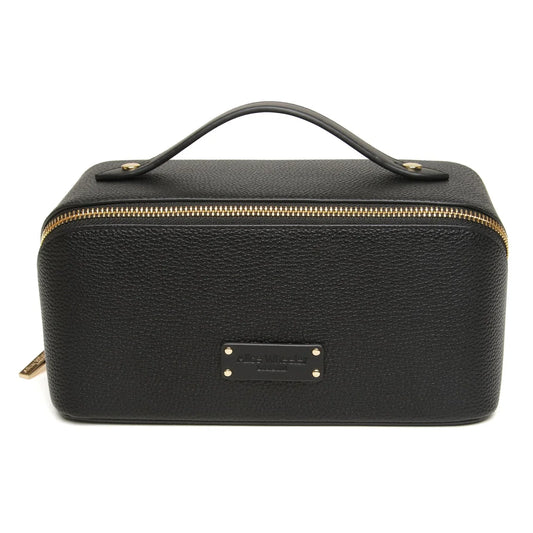 Alice Wheeler -  Kensington Train Case - Stone / Black / Olive