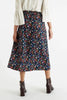 Louche Bia White Rabbit Print Button Through Midi Skirt