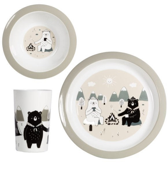 Bear Adventure Kids Tableware Set