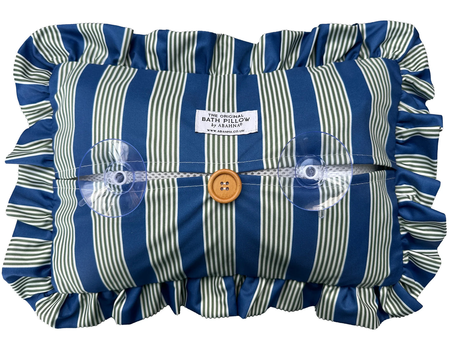 Abahna® - The Original Bath Pillow Blue & green striped