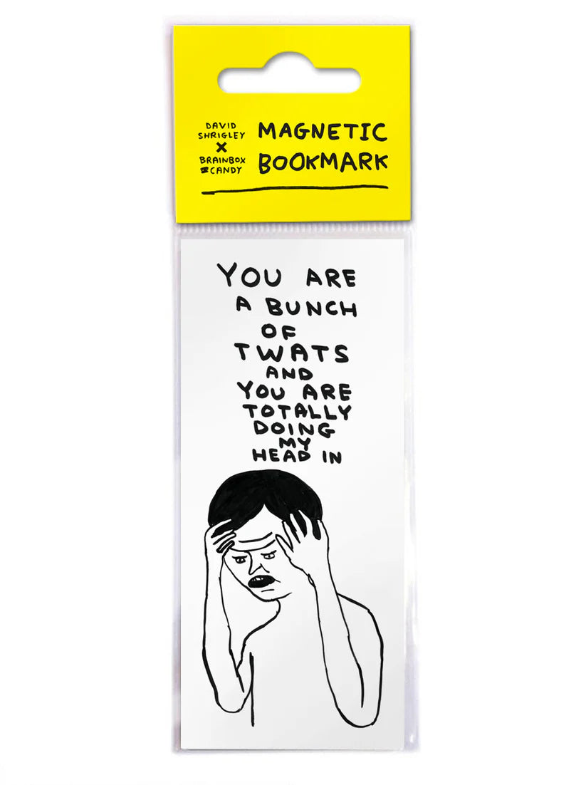 David Shrigley Magnetic Bookmark - Bunch of Twats