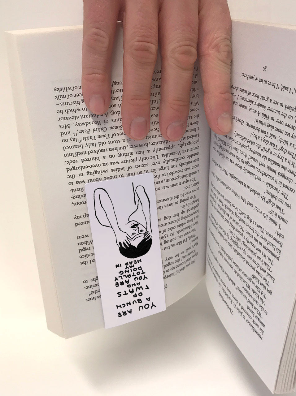 David Shrigley Magnetic Bookmark - Bunch of Twats