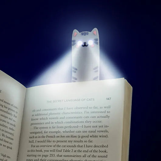 Cat Reading Light & Bookmark
