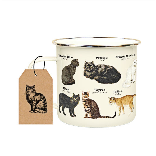 Gift Republic - Cats Enamel Mug
