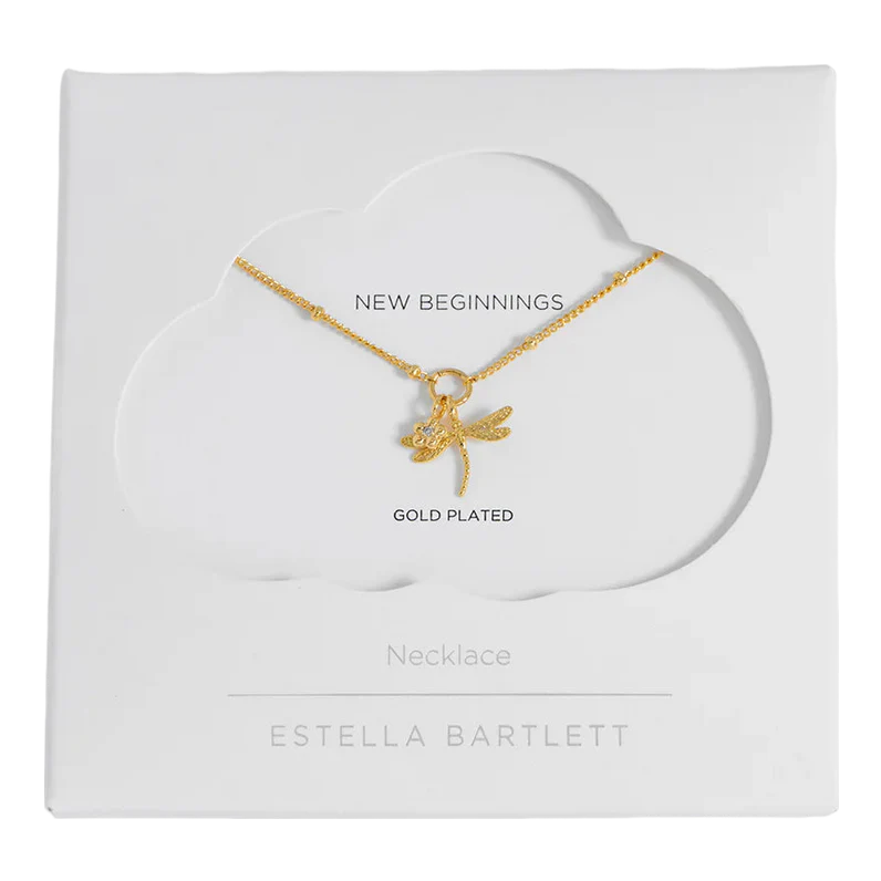 Estella Bartlett - Flower and Dragonfly Necklace