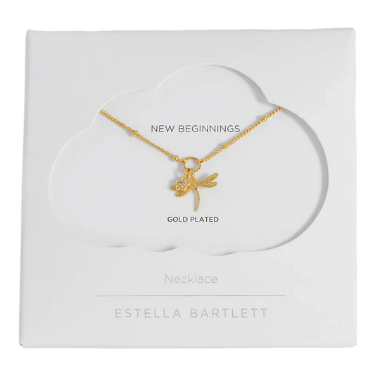 Estella Bartlett - Flower and Dragonfly Necklace