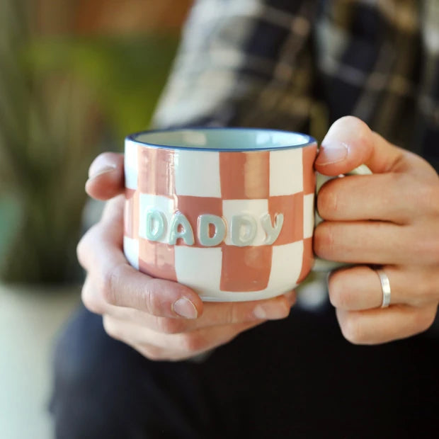 Lisa angel - Ceramic Contrast Checkerboard Daddy Mug