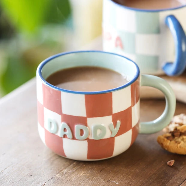 Lisa angel - Ceramic Contrast Checkerboard Daddy Mug