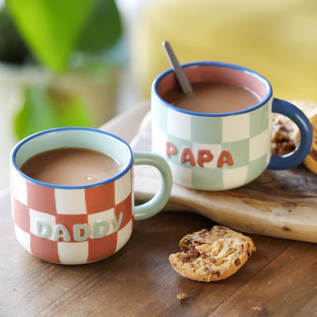 Lisa angel - Ceramic Contrast Checkerboard Daddy Mug