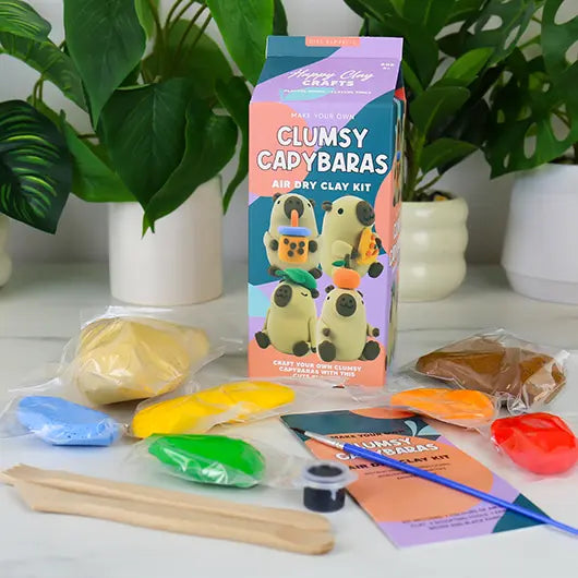 Clumsy Capybaras Air Dry Clay Kit