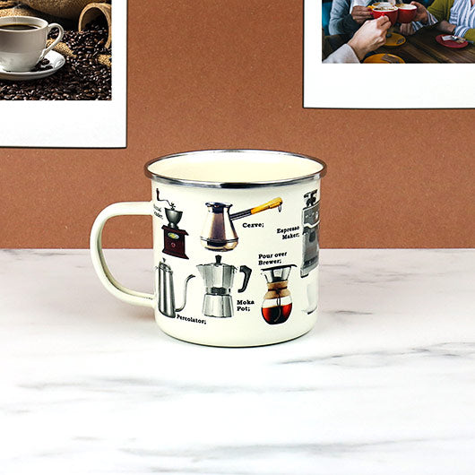 Gift Republic -  Coffee Enamel Mug