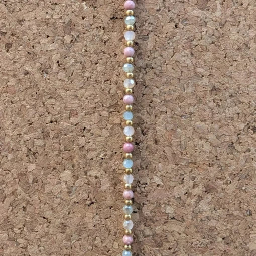 Crystal Healing Bracelet - Balance - Rhodonite