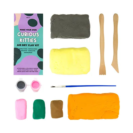 Curious Kitties Air Dry Clay Kit