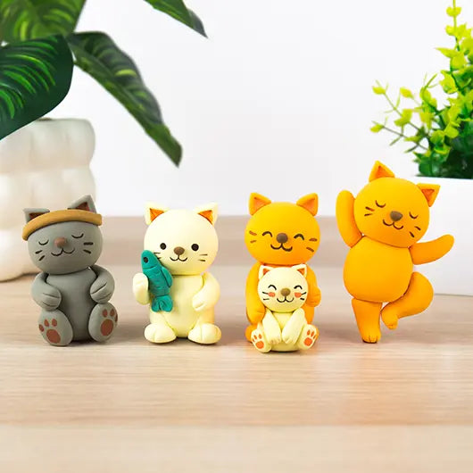 Curious Kitties Air Dry Clay Kit