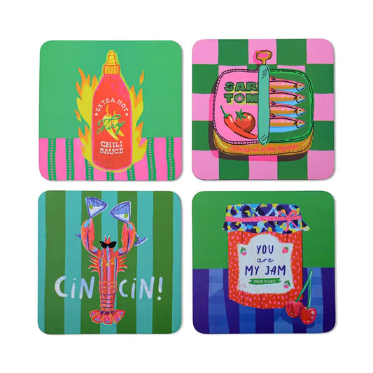 Hijinx Coasters (Set of 4) The Foodie