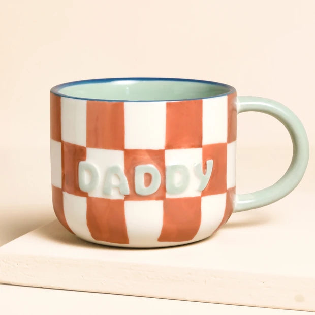 Lisa angel - Ceramic Contrast Checkerboard Daddy Mug