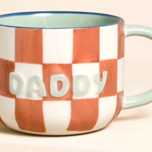 Lisa angel - Ceramic Contrast Checkerboard Daddy Mug