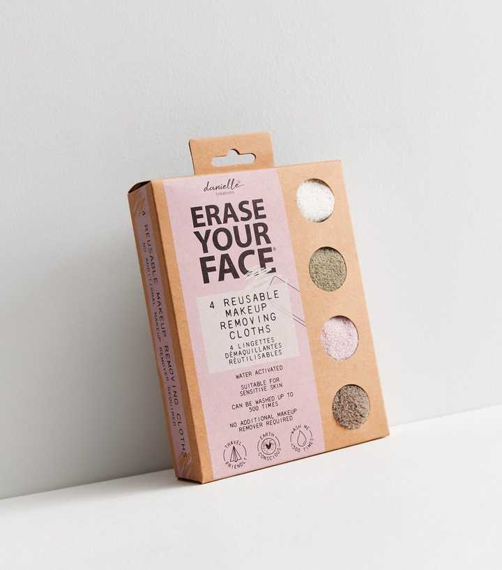 Erase Your Face Makeup Removing Cloths - Set of 4